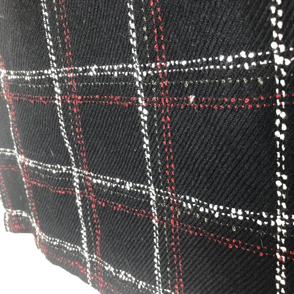 BCBGeneration Cowl Neck Plaid Sleeveless Top Back Keyhole Black xs - Picture 5 of 10